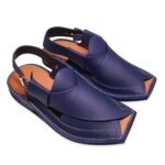 Premium Navy Blue Zalmi handmade Chappal